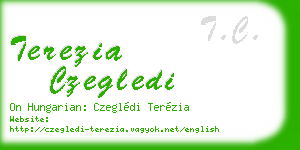 terezia czegledi business card