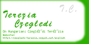 terezia czegledi business card